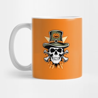 Skull with crossbones Halloween Mug